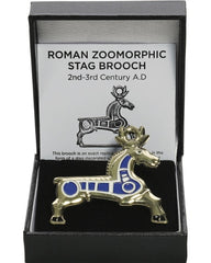 Romeinse hertenbroche, geëmailleerd