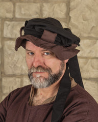 Dockenbaret, Landsknecht hoed Rupert, zwart/bruin