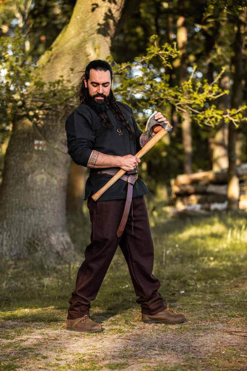 Byxor Edgar, brun, ullmix