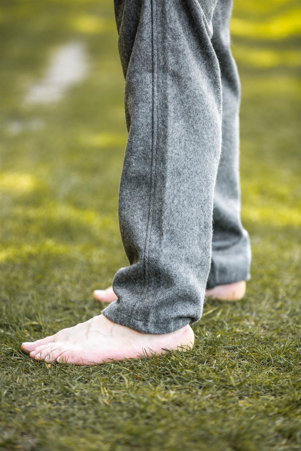 Trousers Edgar, grey, wool blend
