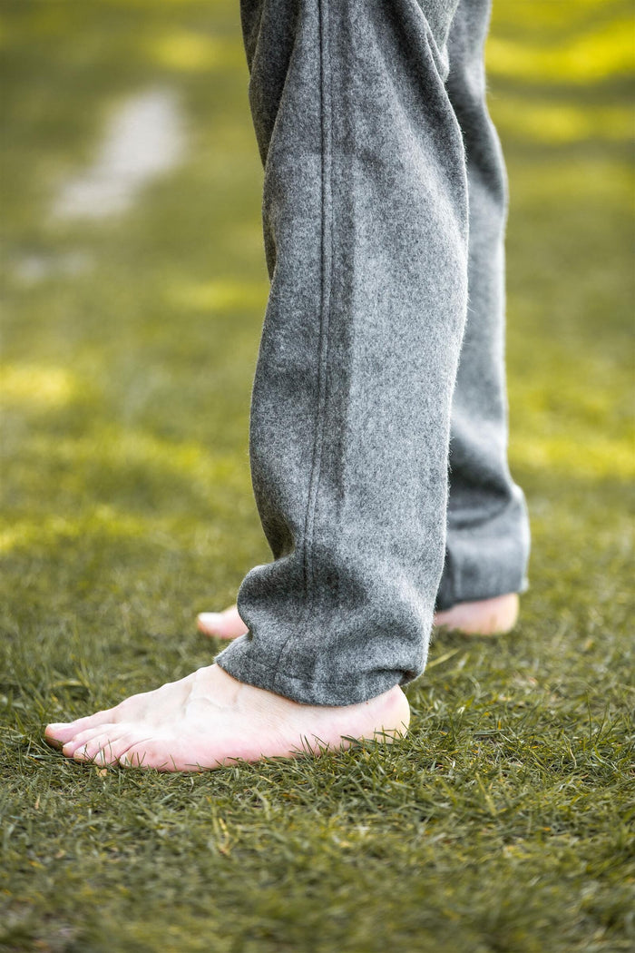 Trousers Edgar, grey, wool blend