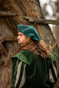 Velvet beret, green