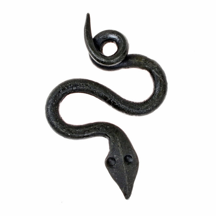 Forged Midgard Serpent Pendant, iron