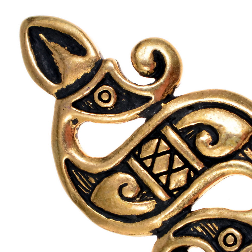 Celtic seahorse-amulet, 1st century, bronze
