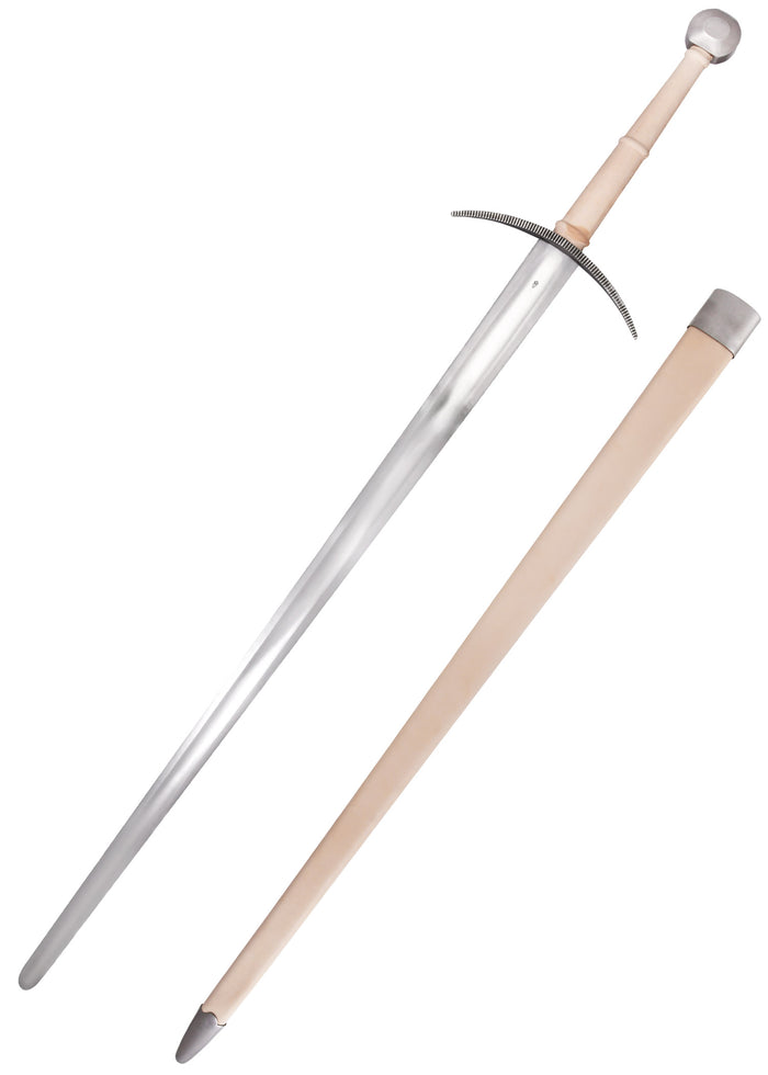 Kingston Arms anderhalfhander, bastaardzwaard met schede, 16e eeuw, bot (battle-ready)