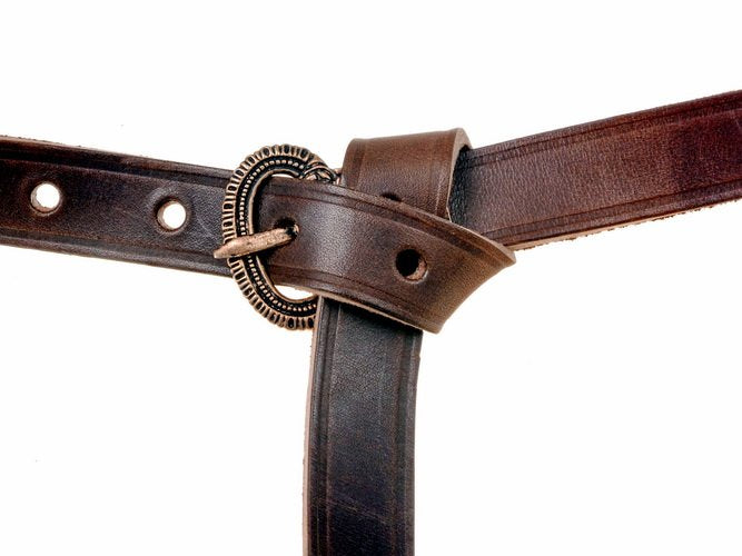 Late Roman belt, brown leather