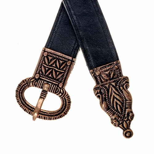 Late Roman belt, brown leather