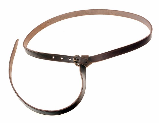 Late Roman belt, brown leather