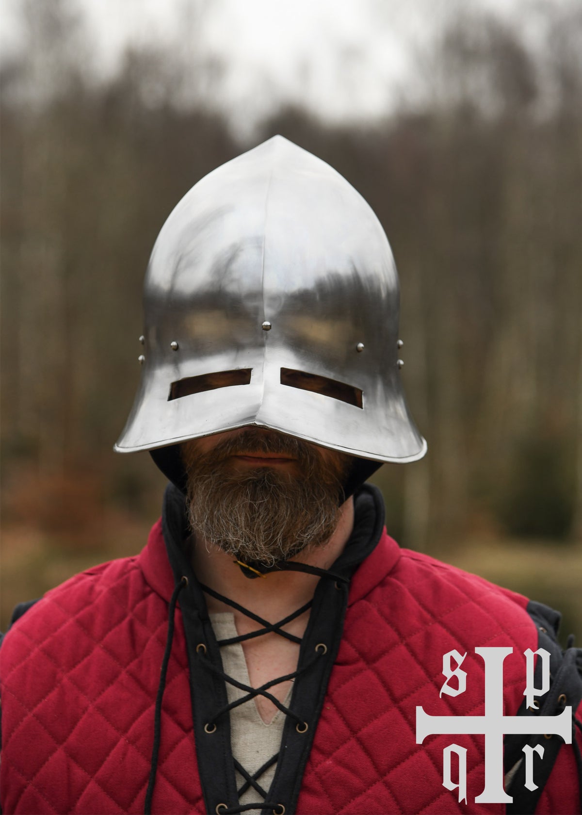 Ui-vormige ketelhoed met vizier, laat-middeleeuws, 1.6 mm