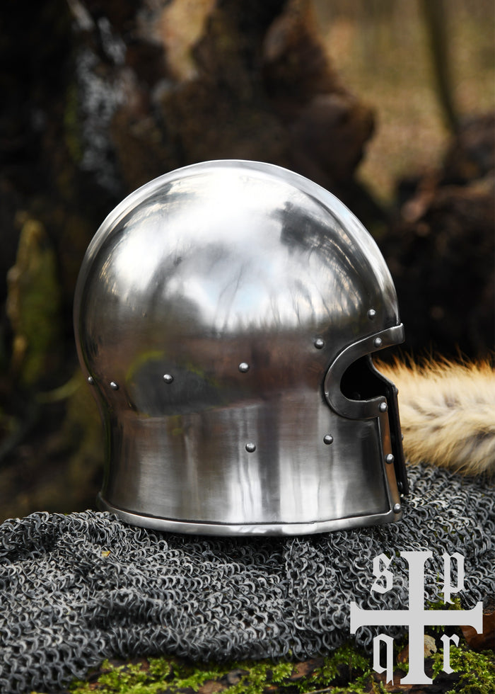 T-vormige barbute, 15e eeuw, 2 mm (battle-ready)