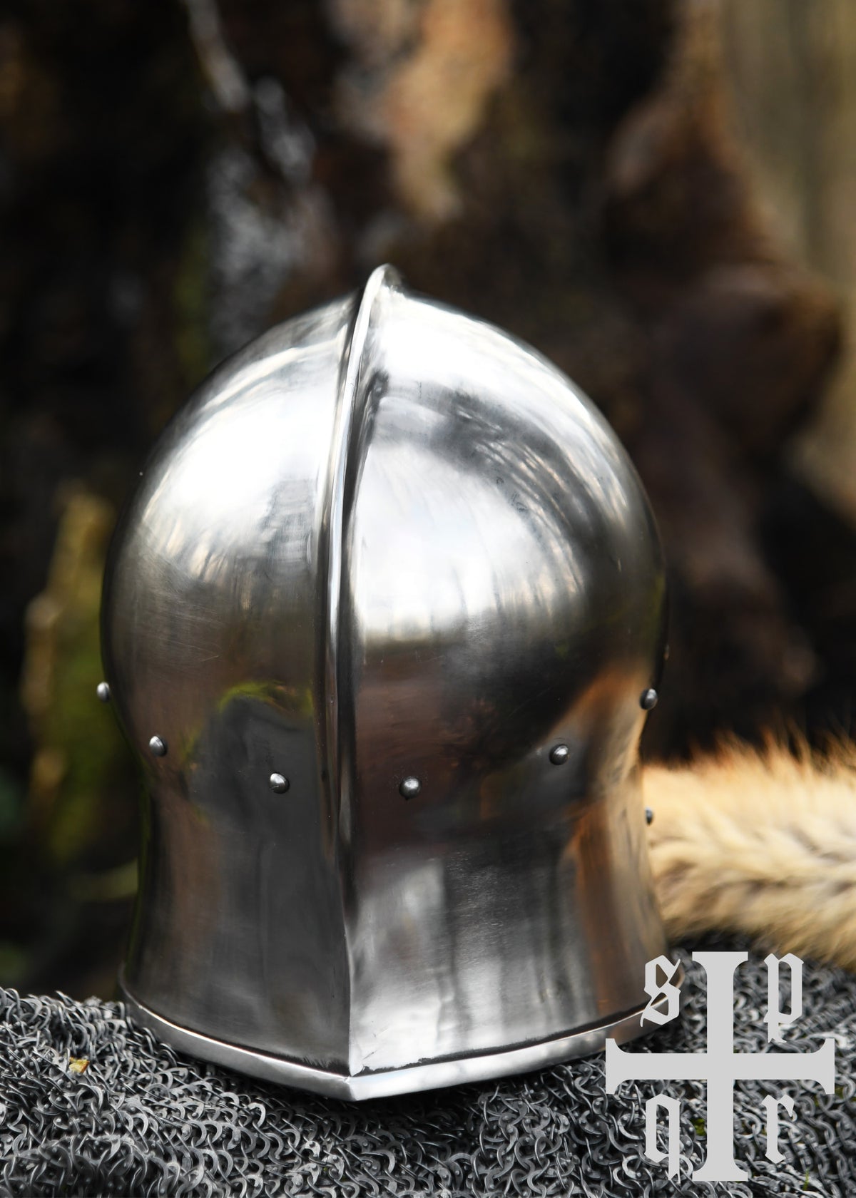 T-vormige barbute, 15e eeuw, 2 mm (battle-ready)
