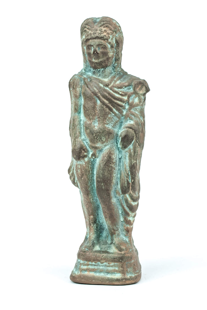 Statuette Mercury, Roman god of trade, Alabaster plaster