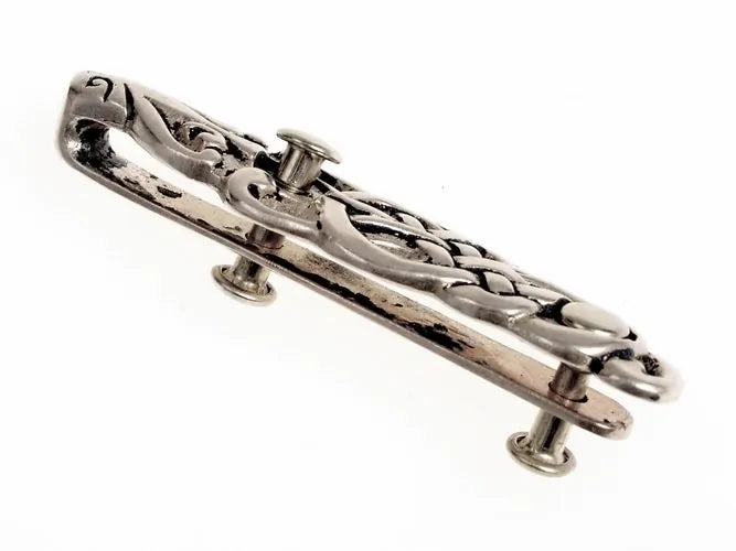 Viking belt divider Gotland, silvered