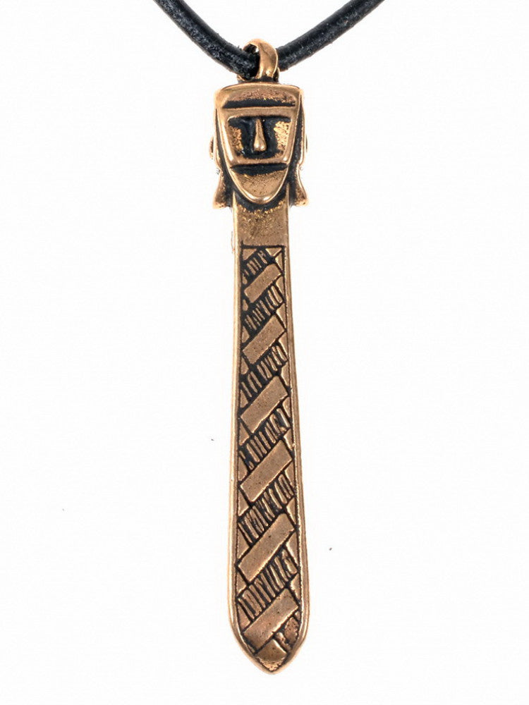 Slavic Svantevit-amulet Wolin, 9th-10th century, bronze
