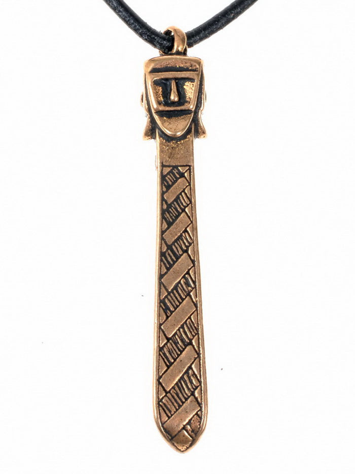 Slavic Svantevit-amulet Wolin, 9th-10th century, bronze