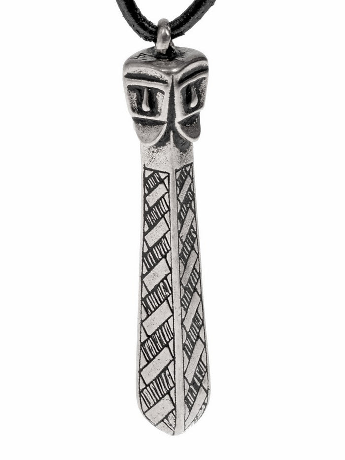 Slavic Svantevit-amulet Wolin, 9th-10th century, silvered bronze