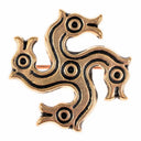 Roman horse head fibula (tetraskelion), bronze