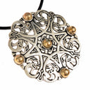 Anglo-Saxon pendant Trewhiddle style, 9th century, silvered bronze
