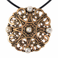 Anglo-Saxon pendant Trewhiddle style, 9th century, bronze