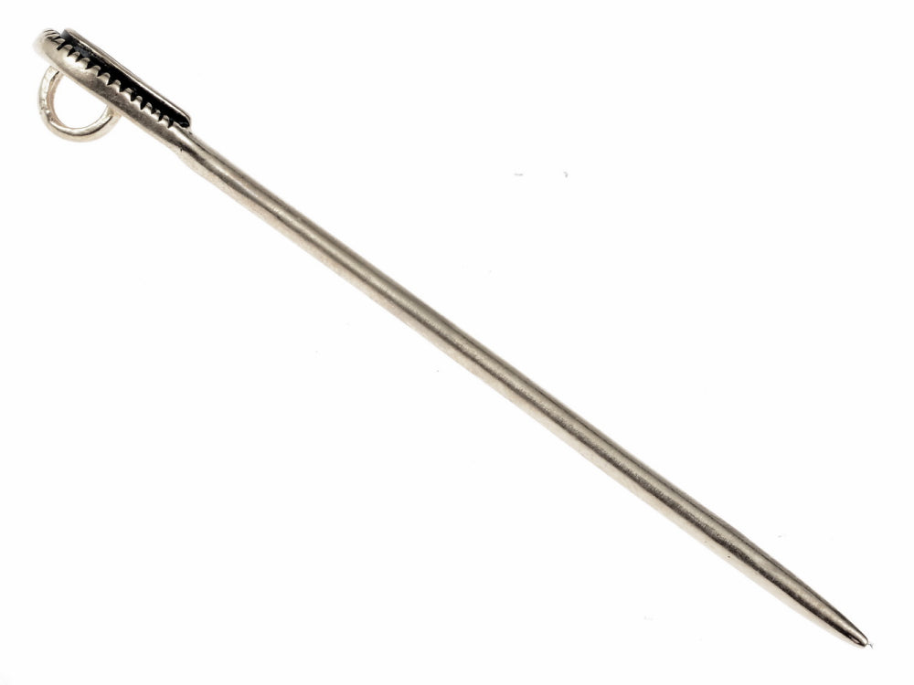 Trumpington veil pin, 7th century, bronze