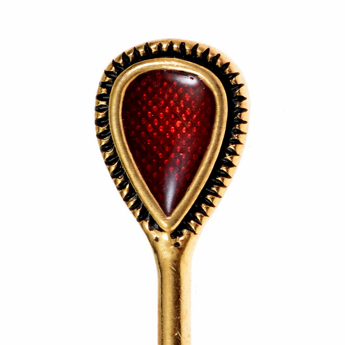 Trumpington veil pin, 7th century, silvered bronze