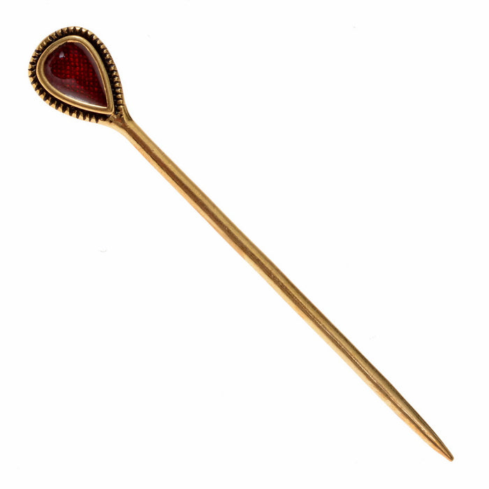 Trumpington veil pin, 7th century, bronze