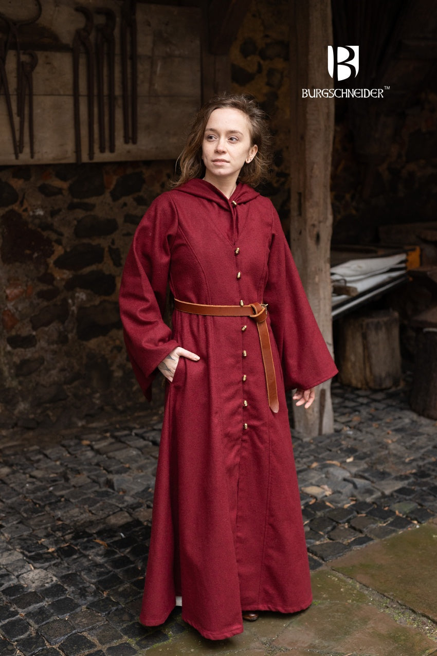 Overjas Tuala, rood, wolmix