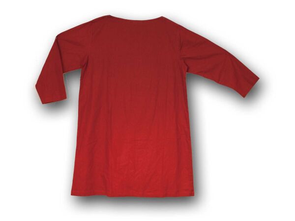 Roman tunic red, long sleeve