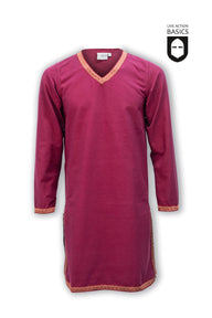 Tuniek met borduurrand Manfred, rood