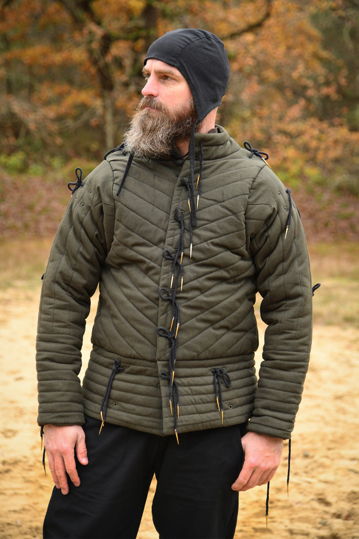 Arming doublet Richard, olijfgroen