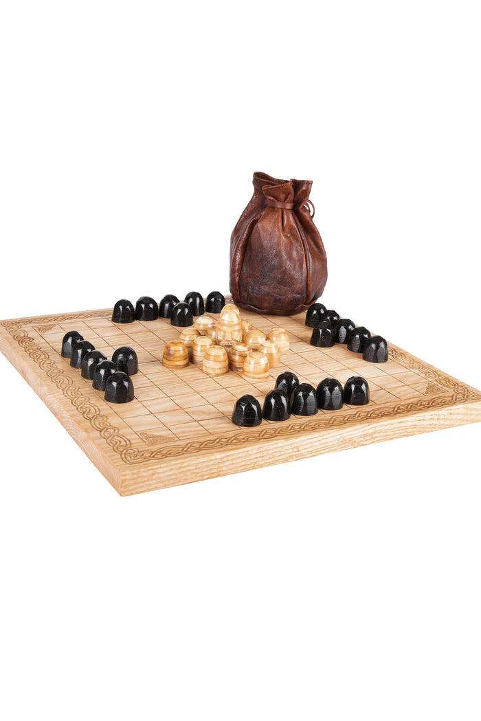 Viking houten hnefatafl bordspel