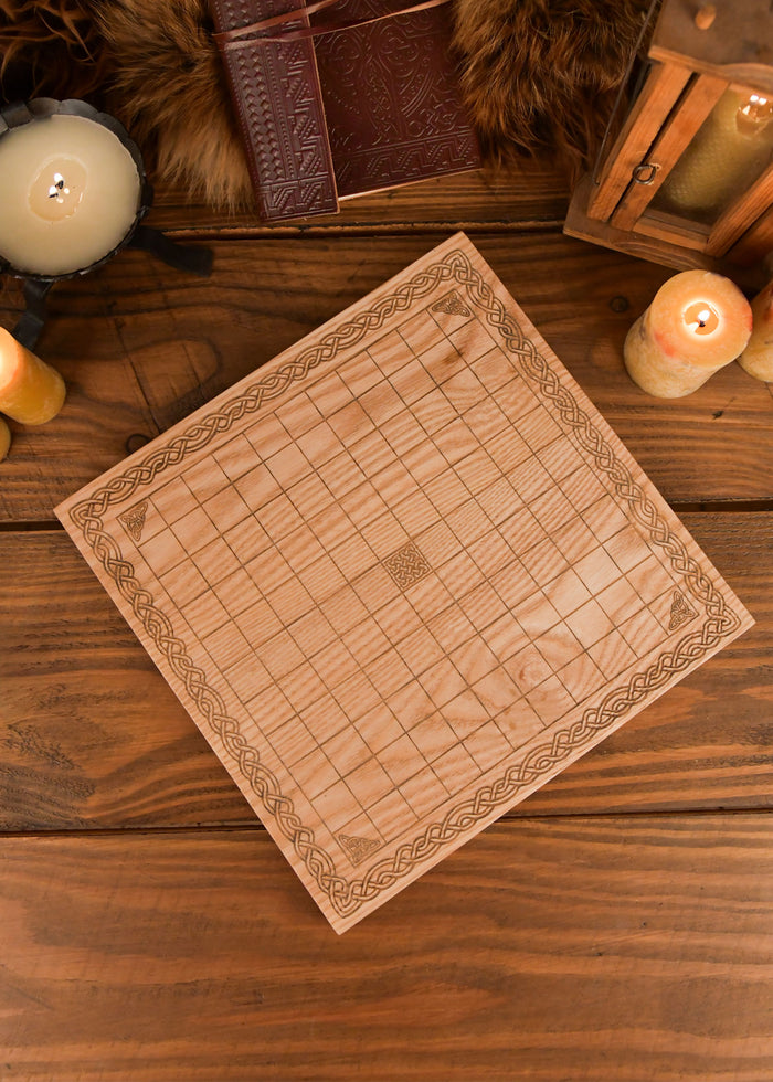 Viking houten hnefatafl bordspel