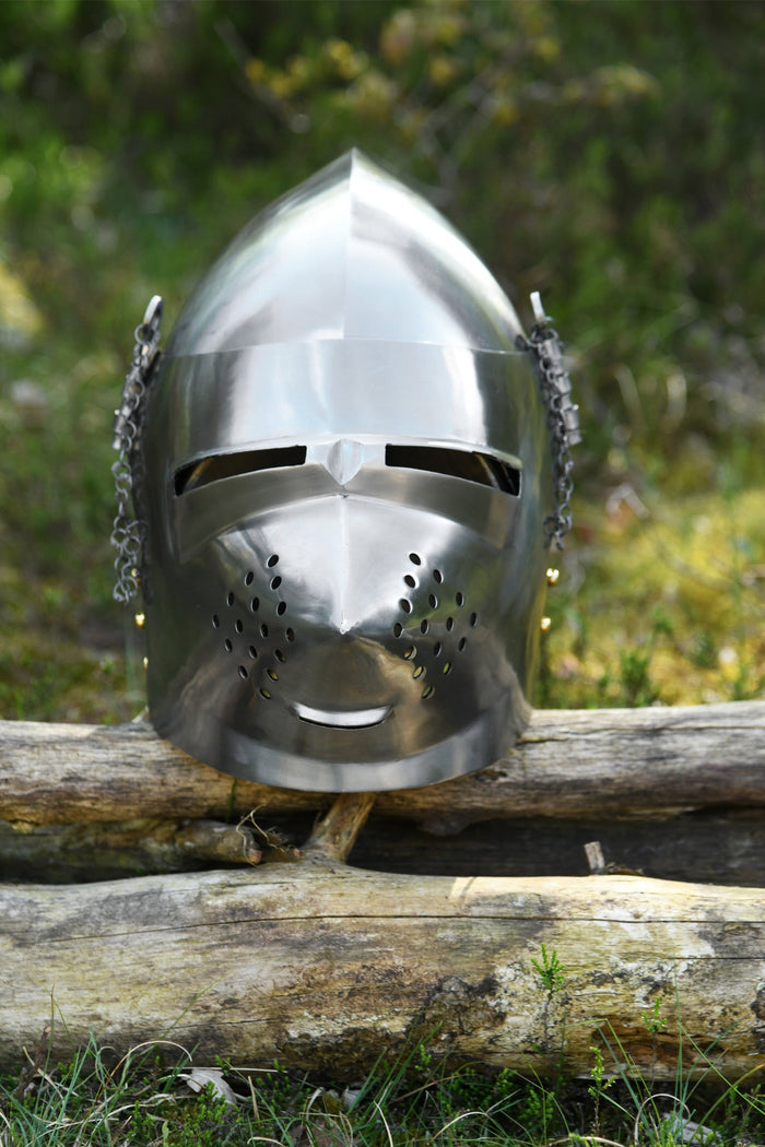Pig faced bascinet, 2 mm (battle-ready)
