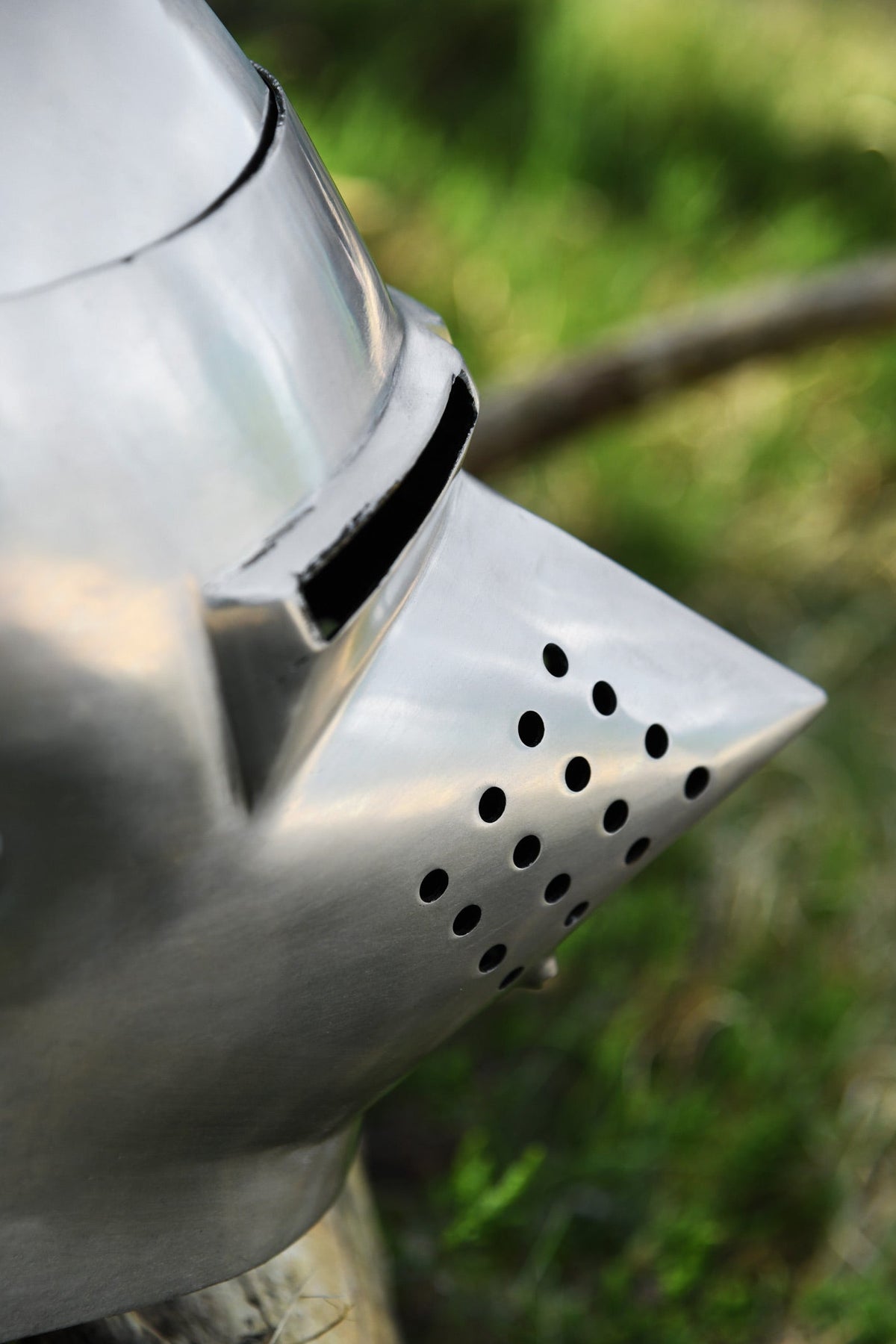 Pig faced bascinet, 2 mm (battle-ready)