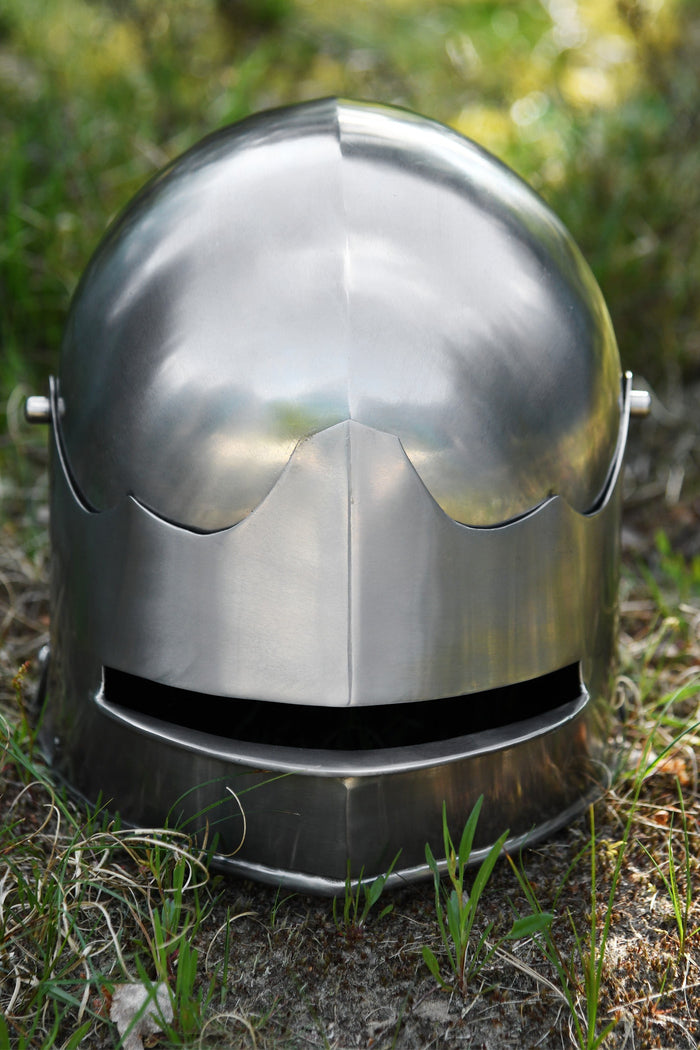 Sallet with visor 1480, 2 mm (battle-ready)