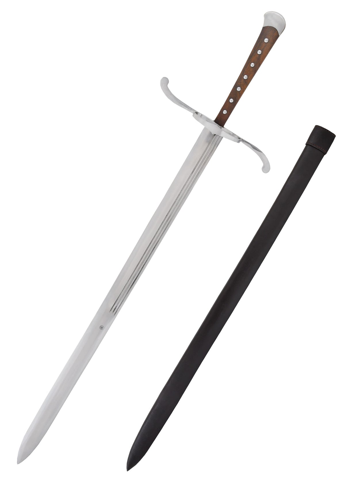 Duits Grosses Messer met schede, ca. 1510, semi-scherp