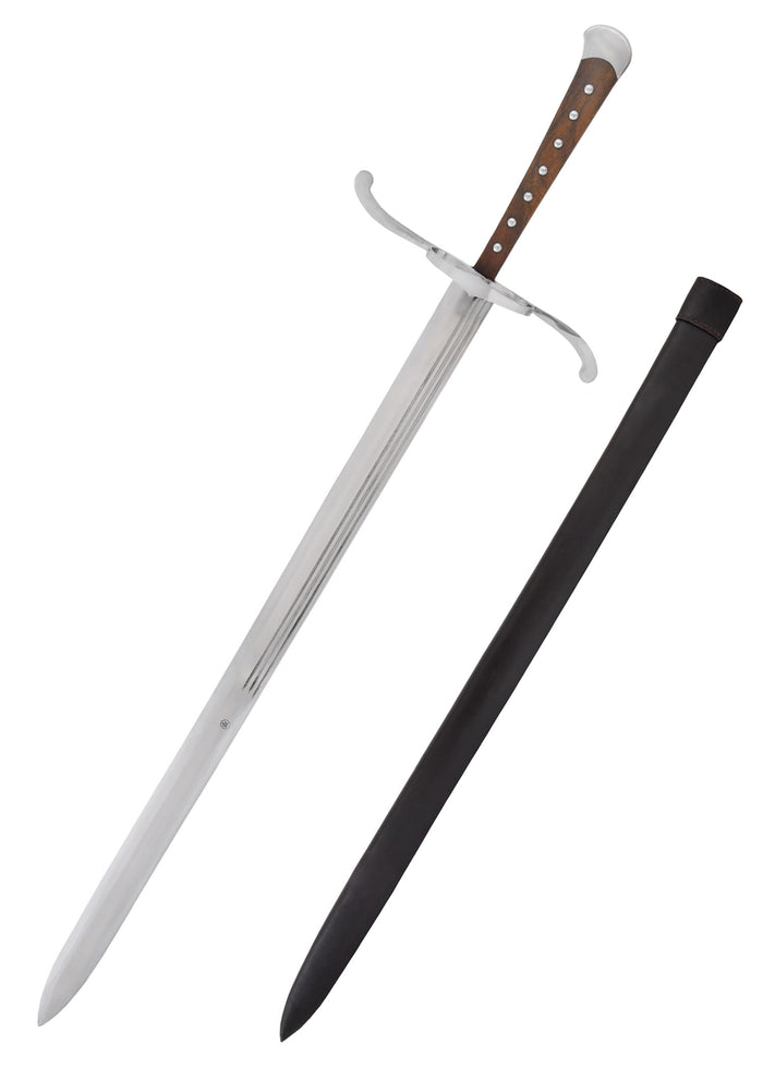Duits Grosses Messer met schede, ca. 1510, semi-scherp