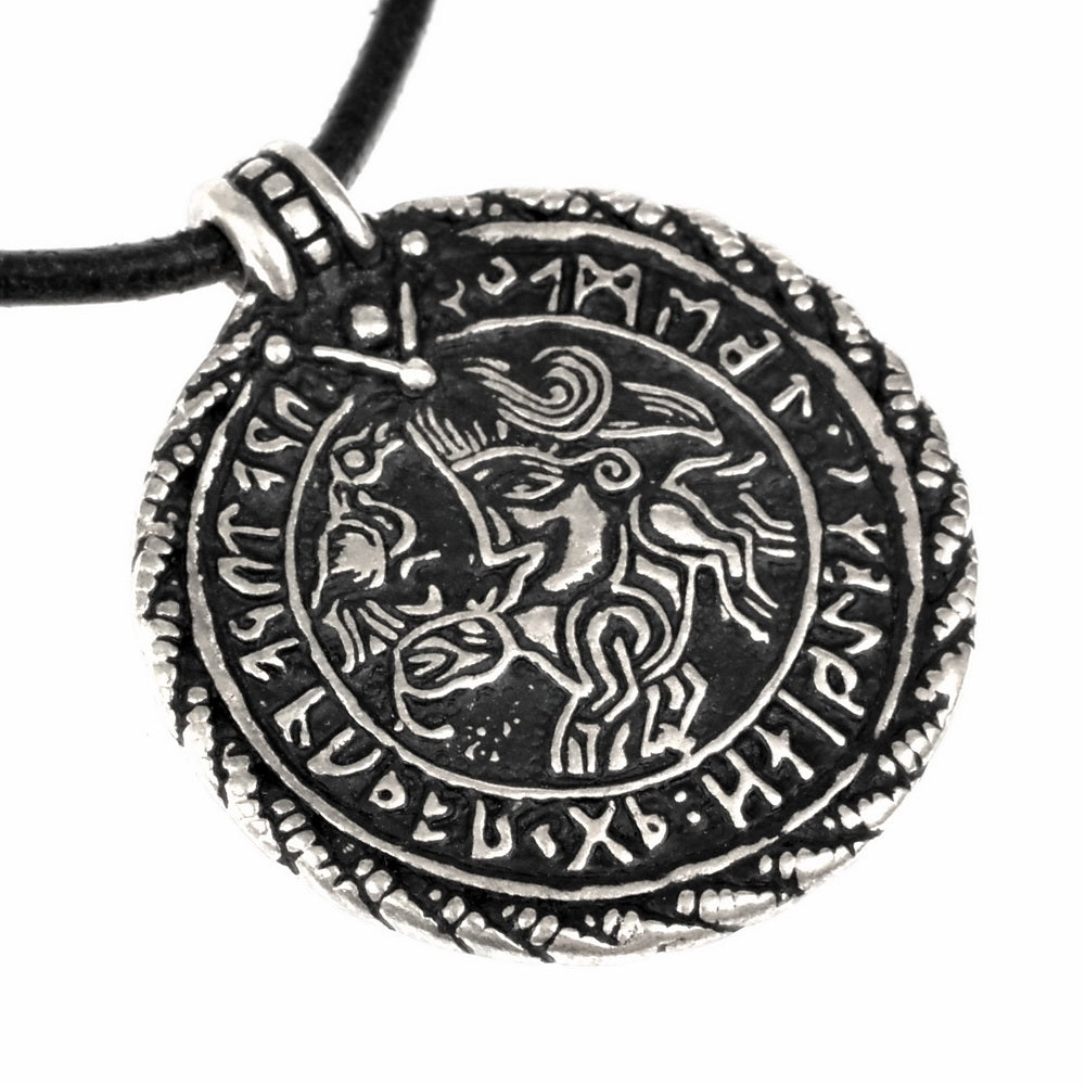 Bractate of Vadstena, 5th century, silvered bronze