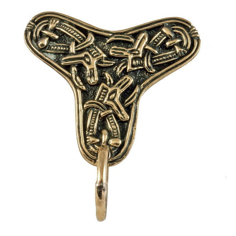 Cloverleaf brooch Birka, bronze