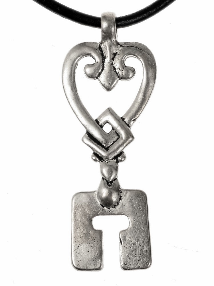 Viking key heart shape Sigtuna, bronze