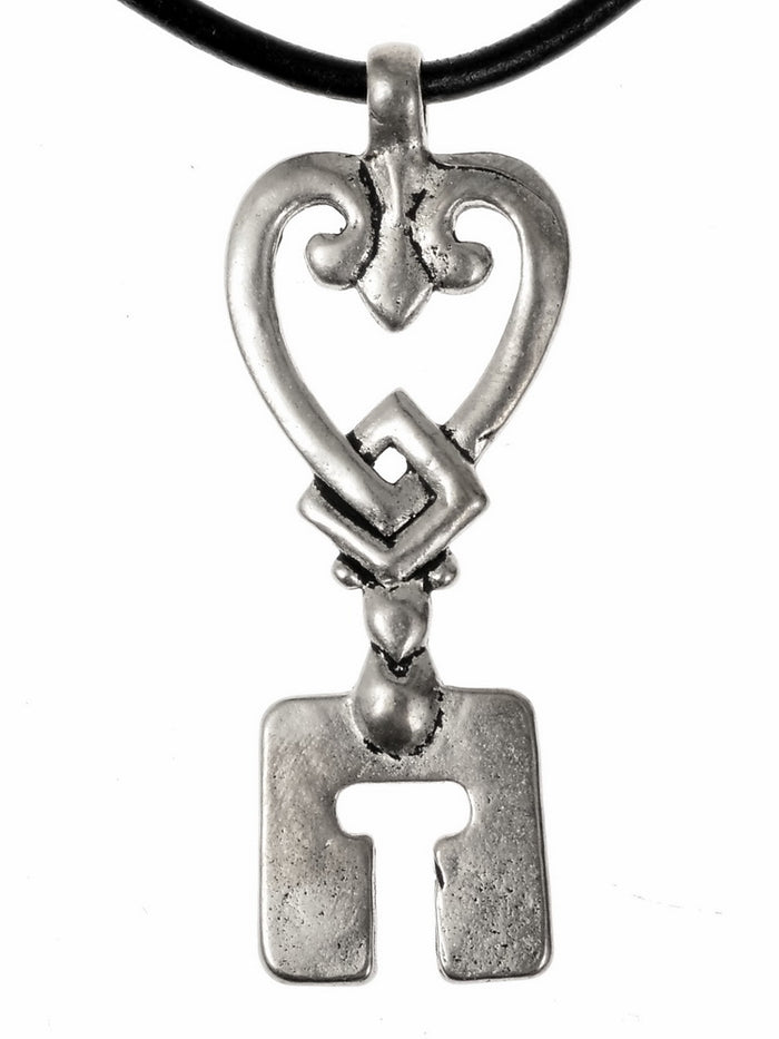 Viking key heart shape Sigtuna, bronze
