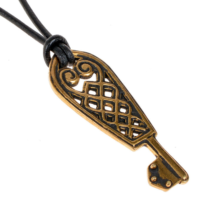 Small Viking key, silvered bronze