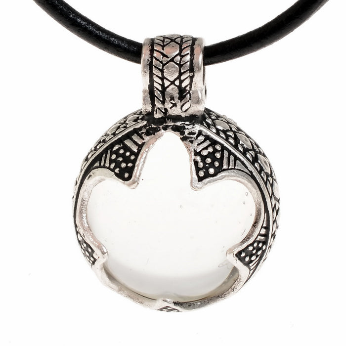 Viking pendant rock crystal Gotland, S, bronze