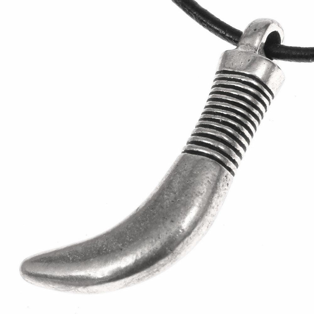 bear toothamulet Kalvola, 9th-11th centuries, silvered bronze