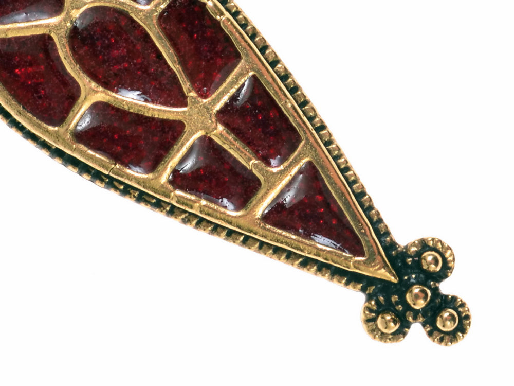 Cloisonné pendant Crimean, 4th-5th century, silvered bronze