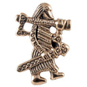 Viking warrior-amulet Klahammar, 8th-9th century, bronze