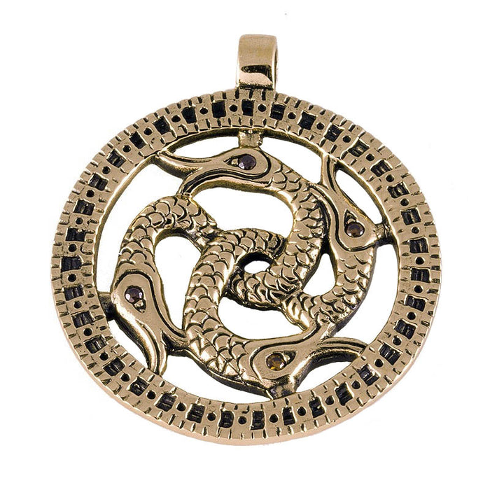 Germanic decorative disk bronze
