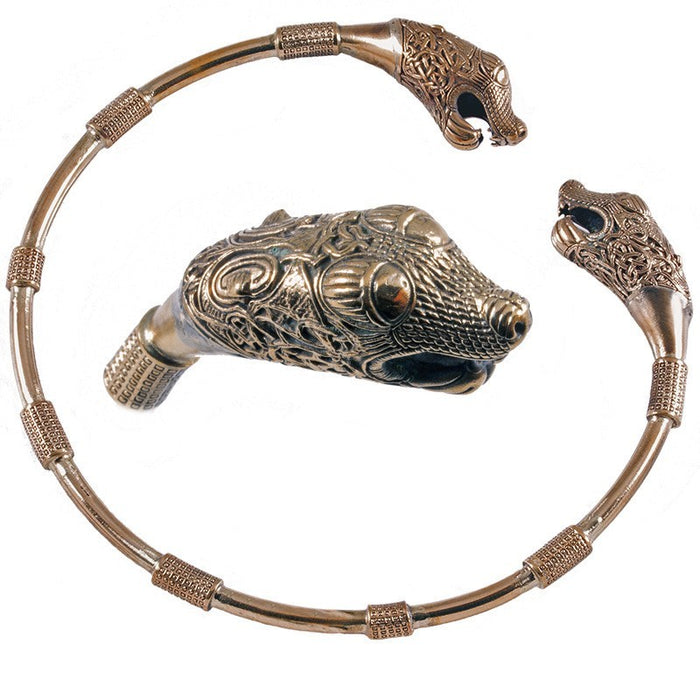 Oseberg-neck ring, 9th century, bronze