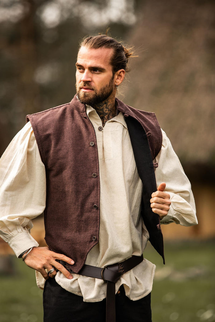 17th century sailor's vest, brown