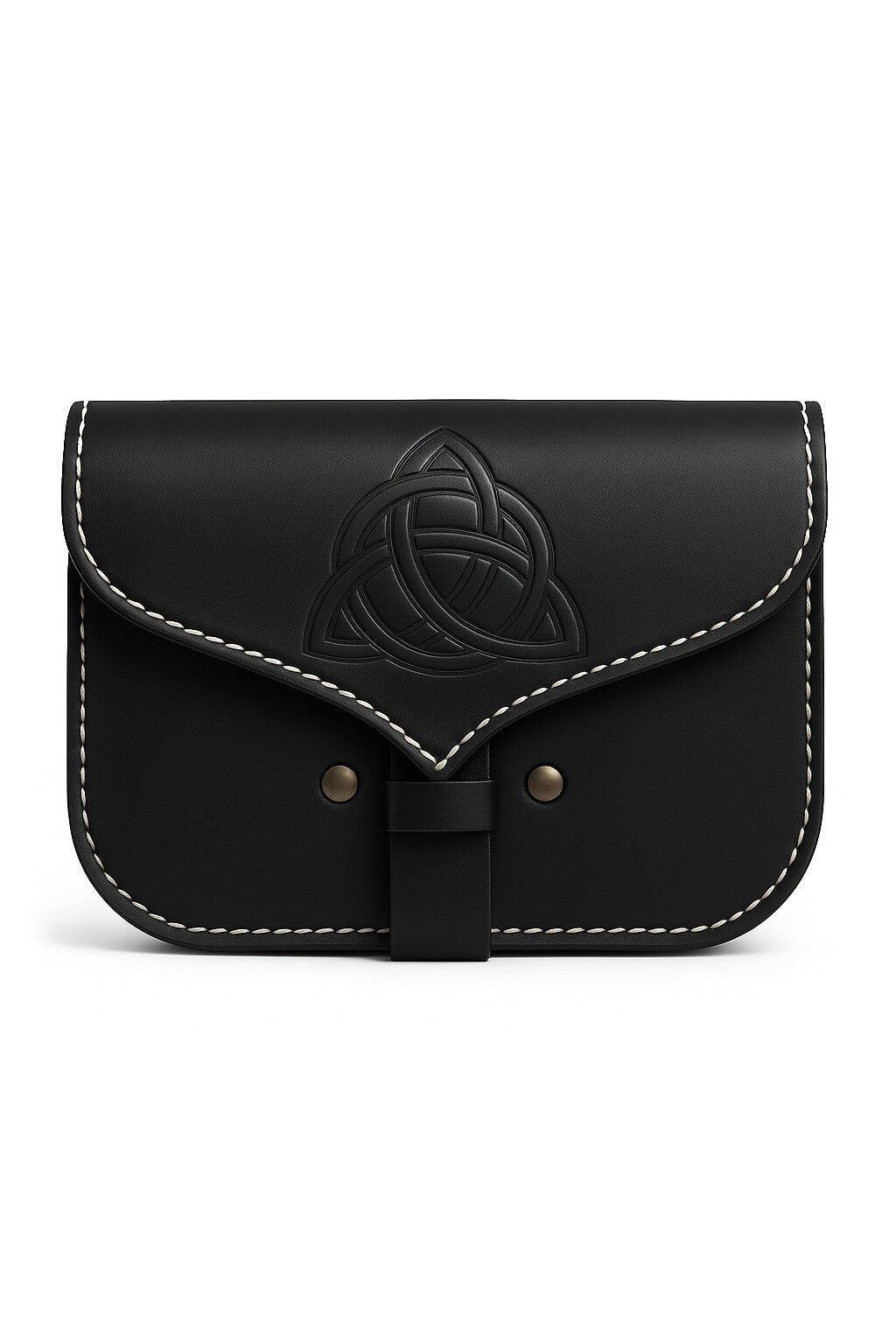 Celtic bag triquetra, black
